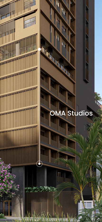 Perspectiva da fachada diurna