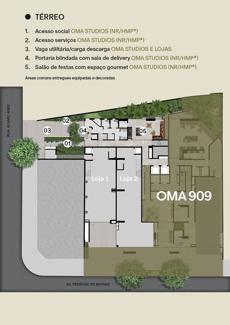 Implantação térreo